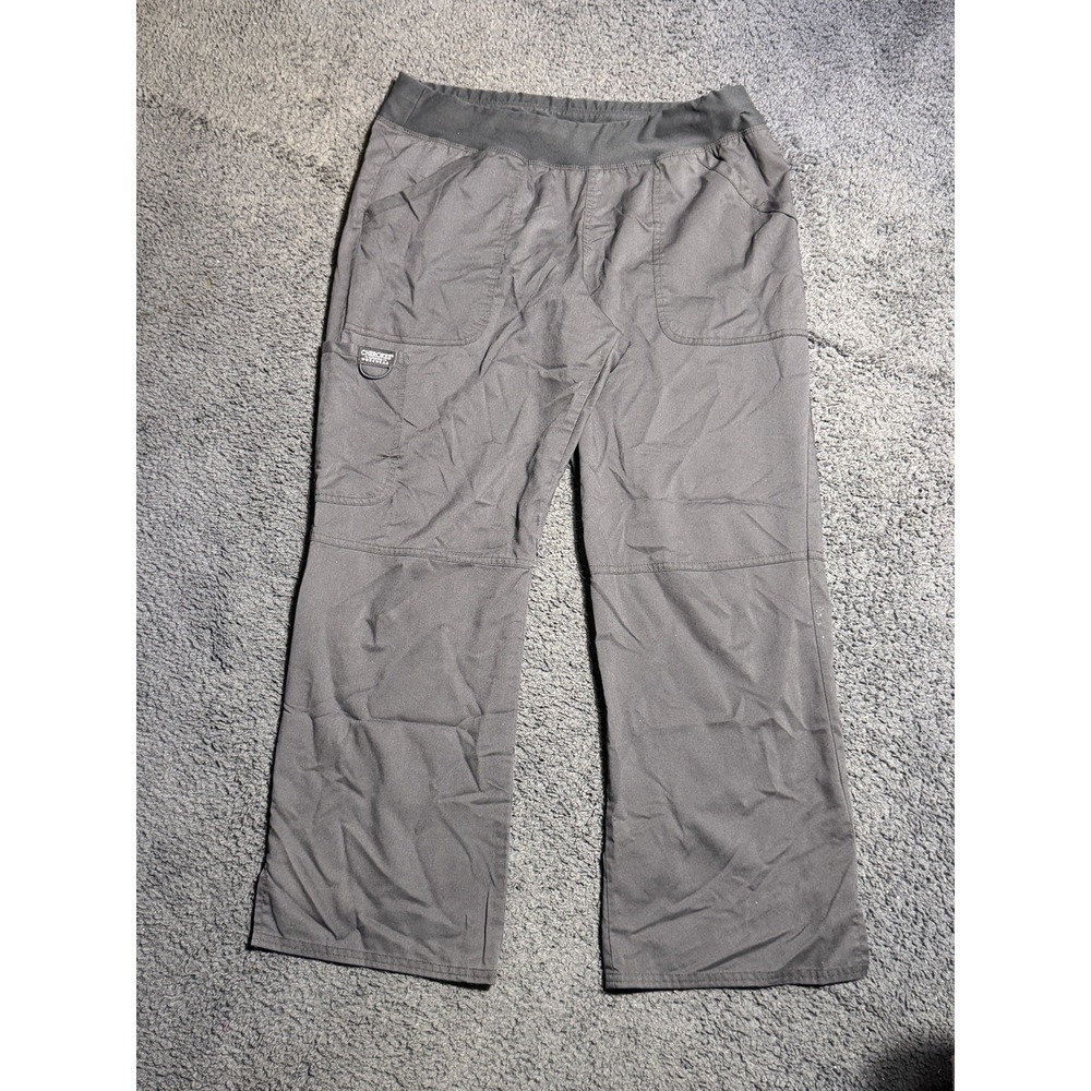 Cherokee WW110 Petite Charcoal Grey Scrub Pants Size L